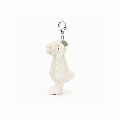 Jellycat Blossom Cream Bunny 'Berry' Bag Charm Australia | 092364BLY